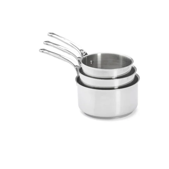 Lot de 3 Casseroles en inox MILADY Ø16-18-20cm