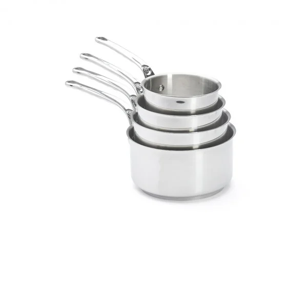 Lot de 4 Casseroles en inox MILADY Ø14-16-18-20cm