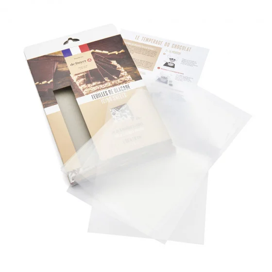 Lot de 5 feuilles de glaçage