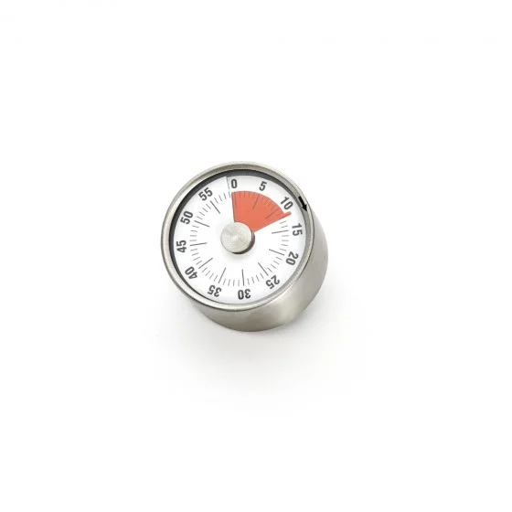 Minuteur mécanique inox (60 minutes)