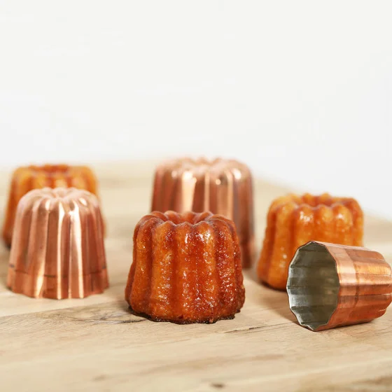 Moule à Canelés Bordelais cuivre Ø45mm