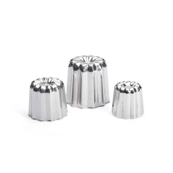 Moule à Canelés Bordelais inox Ø5,5x5,5cm
