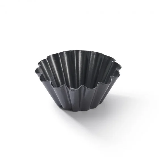 Moule à briochette acier antiadhésif Ø10x4,5cm