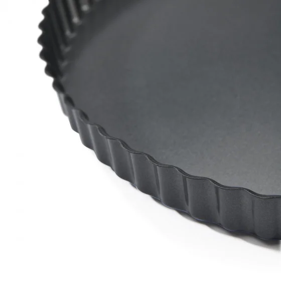 Moule à tarte rond acier antiadhésif Ø32cm