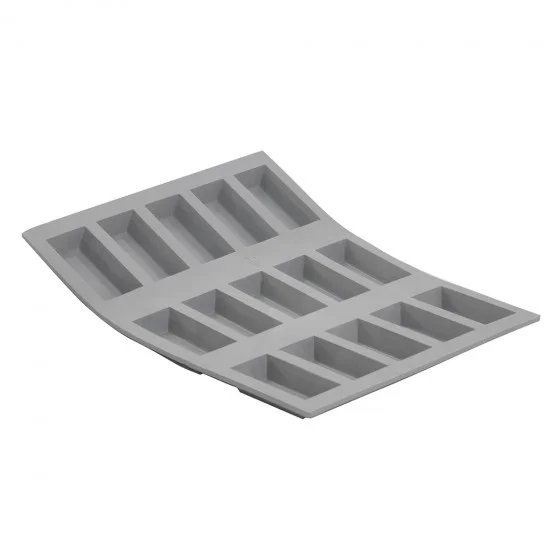 Moule en silicone 15 mini financiers ELASTOMOULE 21x17,6cm
