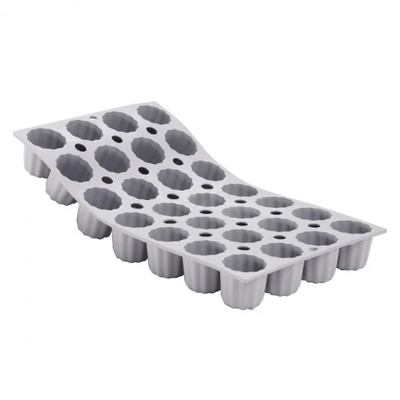Moule en silicone 28 mini canelés Bordelais ELASTOMOULE 30x17,6cm