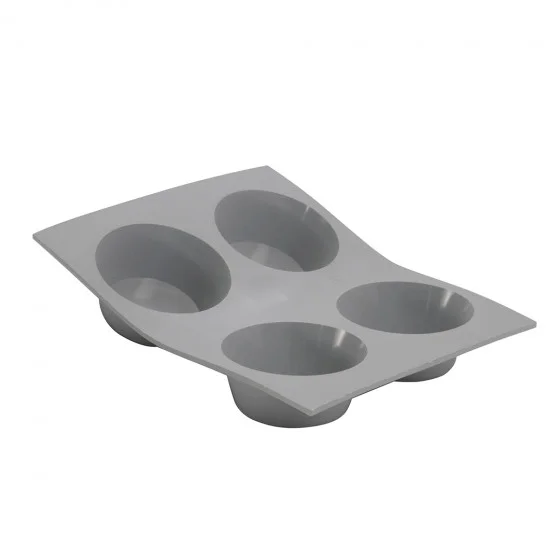Moule en silicone 4 muffins ELASTOMOULE 21x17,6cm