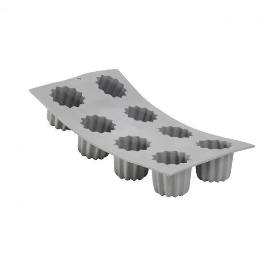 Moule en silicone 8 canelés Bordelais ELASTOMOULE 30x17,6cm