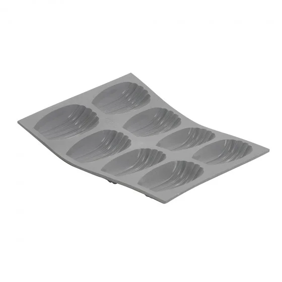 Moule en silicone 8 madeleines ELASTOMOULE 21x17,6cm