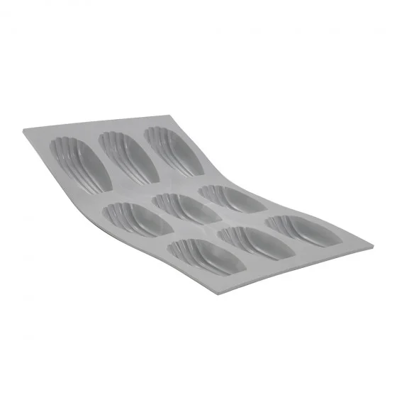 Moule en silicone 9 madeleines ELASTOMOULE 30x17,6cm