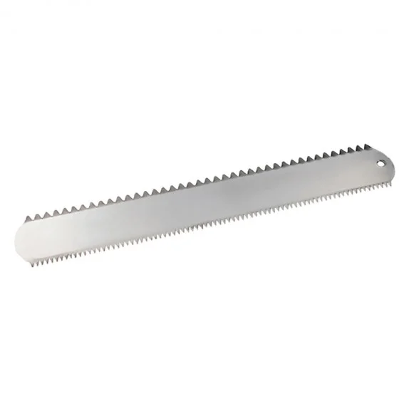 Peigne décor inox 2 dentures 42x8cm