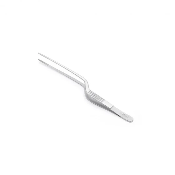 Pince de précision coudée inox 20cm