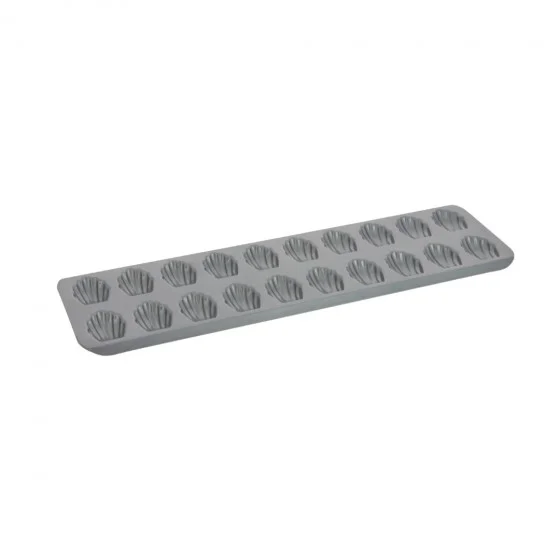 Plaque 20 mini madeleines acier antiadhésif 4,3x3cm