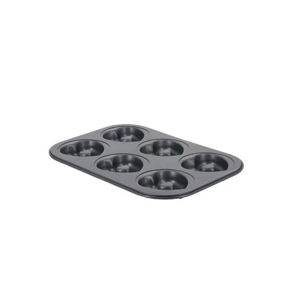 Plaque 6 cœurs coulants acier antiadhésif