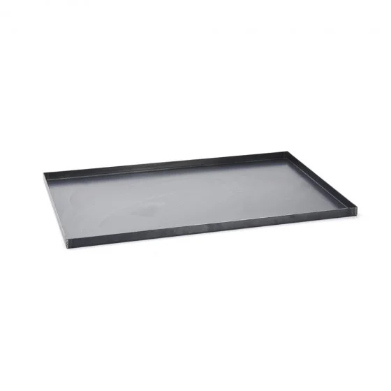 Plaque de cuisson acier bleui bords droits 60x40cm