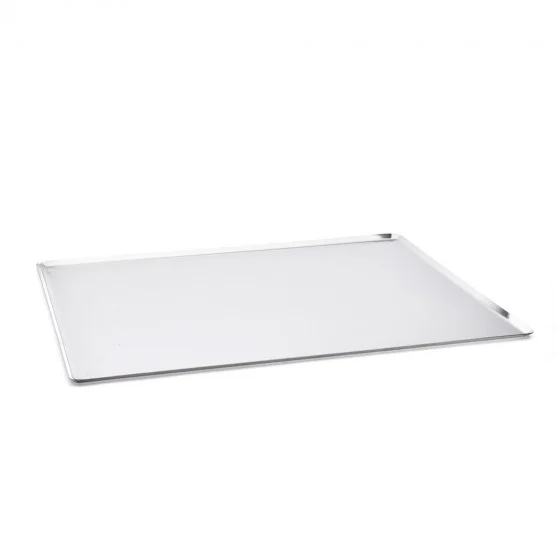 Plaque de cuisson inox bords pincés GN 2/1 65x53cm