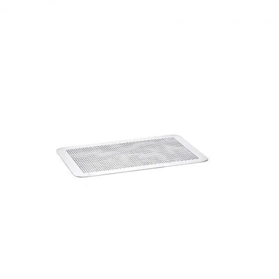 Plaque de cuisson plate aluminium perforé 30x20cm - spéciale mini four