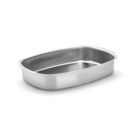 Plat à four inox rectangulaire 38x26cm