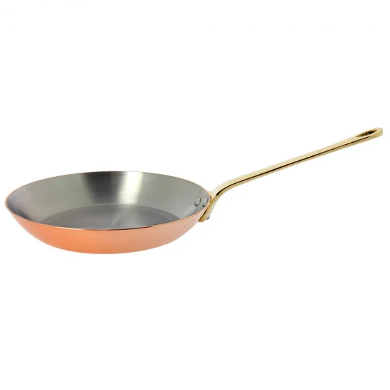 Poêle à frire en cuivre INOCUIVRE Ø20cm monture laiton