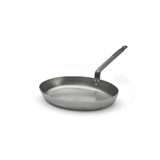 Poêle à poisson en acier CARBONE PLUS Ø36cm