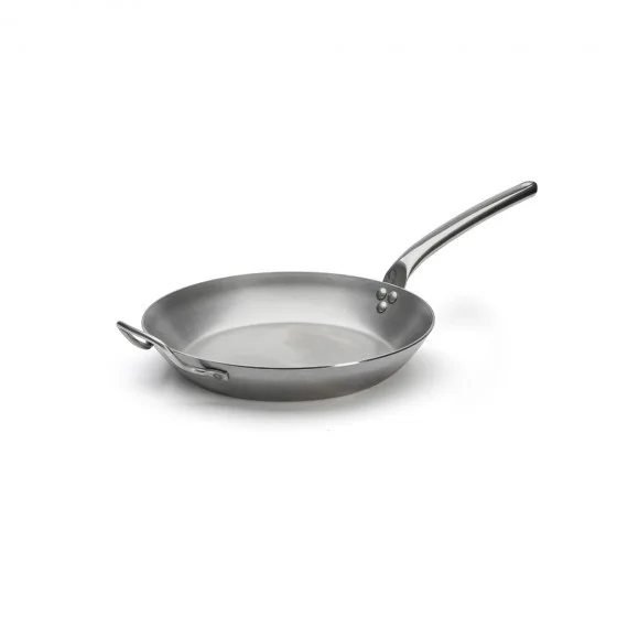 Poêle en acier CARBONE PLUS Ø32cm queue froide