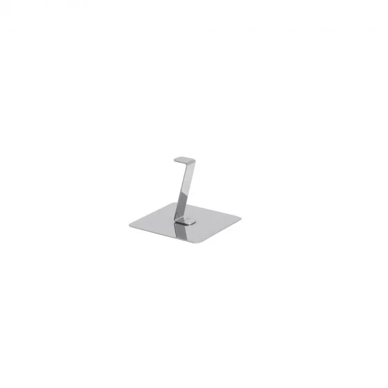 Poussoir lisseur inox pour carré 8cm