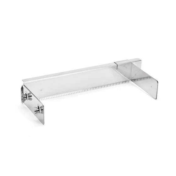 Raplette Pascal inox réglable hauteur et largeur 40x17cm avec double peigne