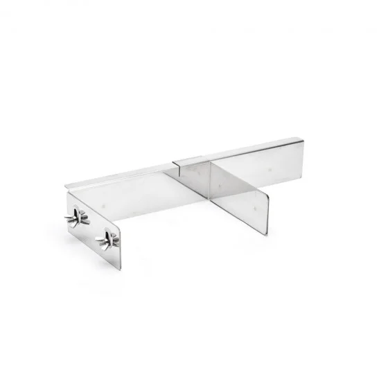 Raplette Pascal inox réglable hauteur et largeur 40x17cm sans double peigne