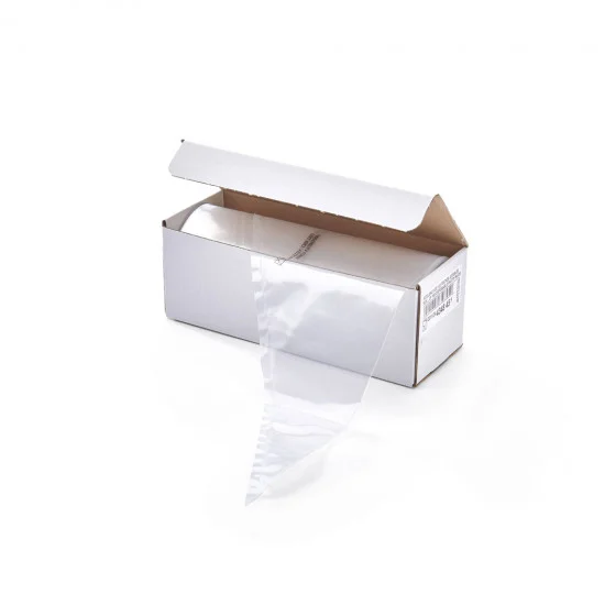 Rouleau de 100 poches pâtissières jetables polyéthylène 45cm