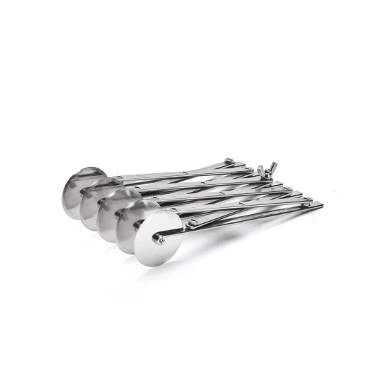 Rouleau extensible à lames « bicyclette » inox 5 lames unies Ø5,5cm