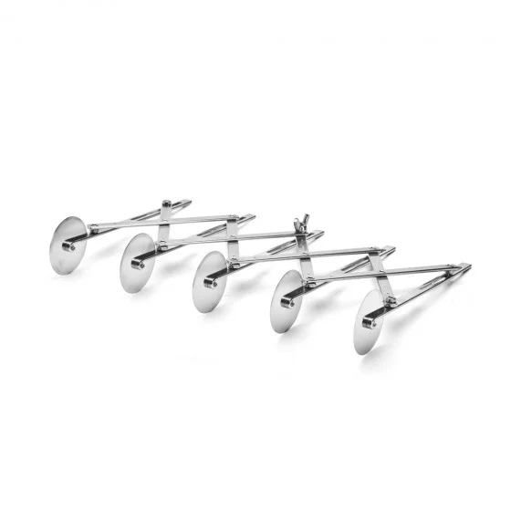 Rouleau extensible à lames « bicyclette » inox 5 lames unies Ø5,5cm