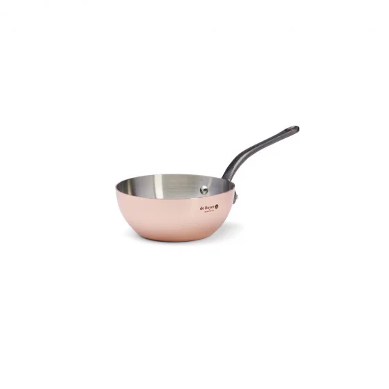 Sauteuse bombée en cuivre INOCUIVRE Ø16cm queue fonte d'acier