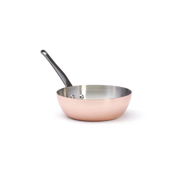 Sauteuse bombée en cuivre INOCUIVRE Ø24cm queue fonte d'acier