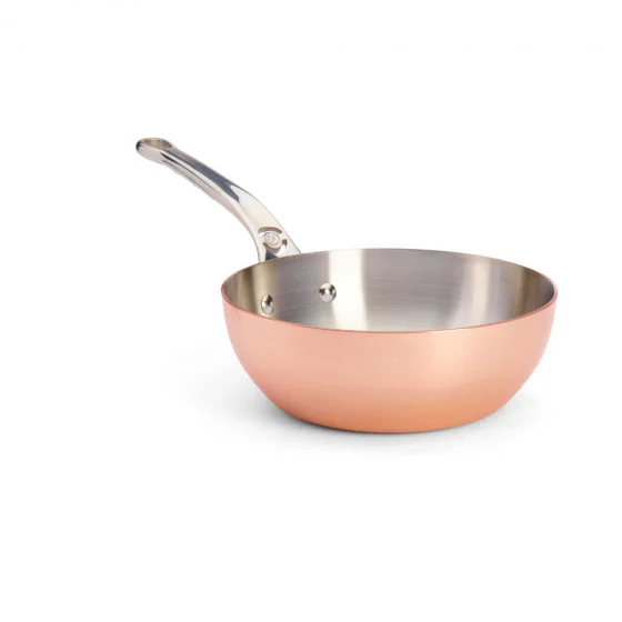 Sauteuse bombée en cuivre PRIMA MATERA Ø20cm - queue fonte d'inox
