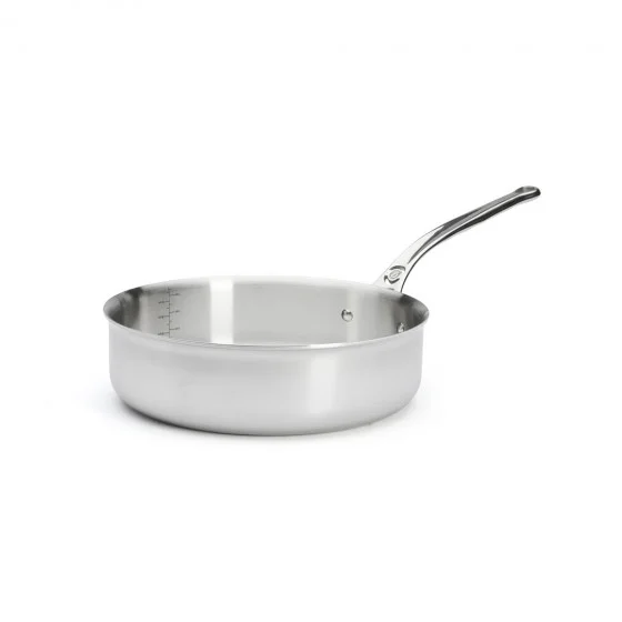 Sauteuse bord droit en inox AFFINITY Ø28cm