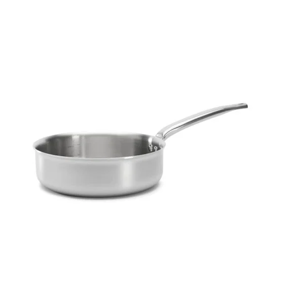 Sauteuse bord droit en inox ALCHIMY Ø24cm