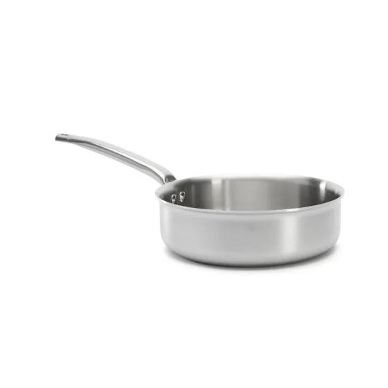 Sauteuse bord droit en inox ALCHIMY Ø24cm