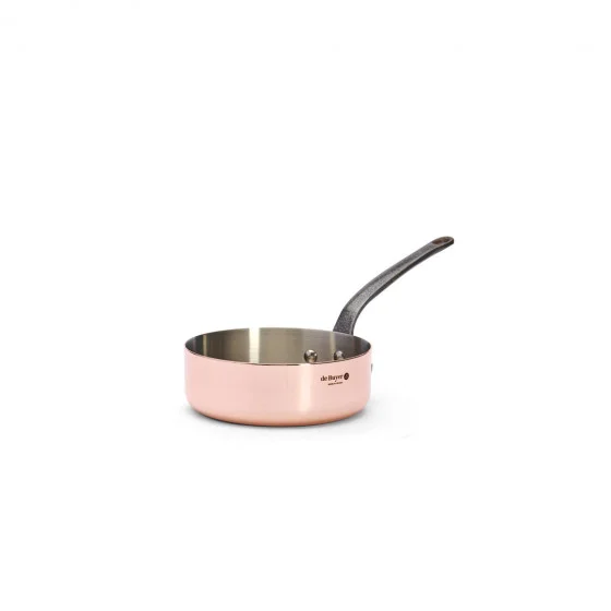 Sauteuse en cuivre INOCUIVRE Ø16cm monture fonte d'acier