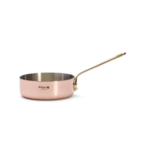 Sauteuse en cuivre INOCUIVRE Ø16cm monture laiton