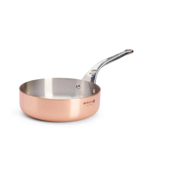 Sauteuse en cuivre PRIMA MATERA Ø24cm - queue fonte d'inox