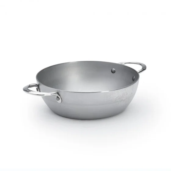 Sauteuse paysanne en acier MINERAL B Ø28cm