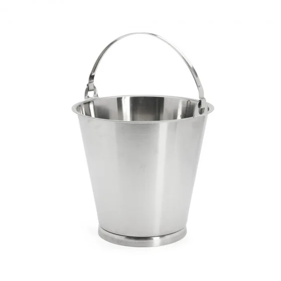 Seau gradué inox avec pied