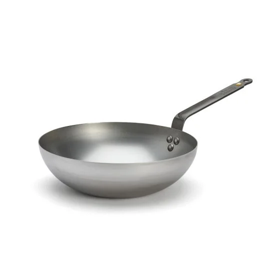 Wok bombé acier carbone MINERAL B Ø28cm