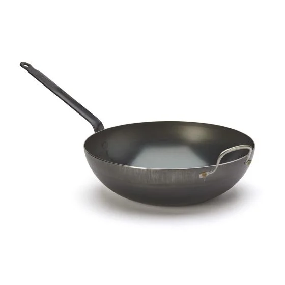 Wok bombé en acier bleui BLUE CARBON Ø32cm